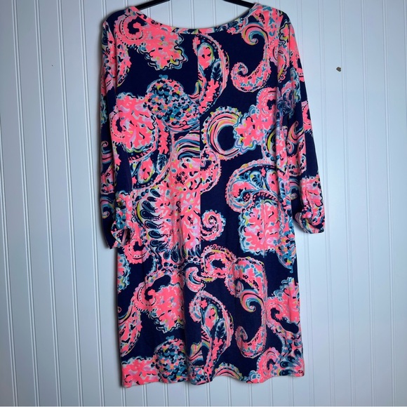 Lilly Pulitzer Linden Shirt Dress, size M print: Pop Up For The Halibut - Picture 8 of 14